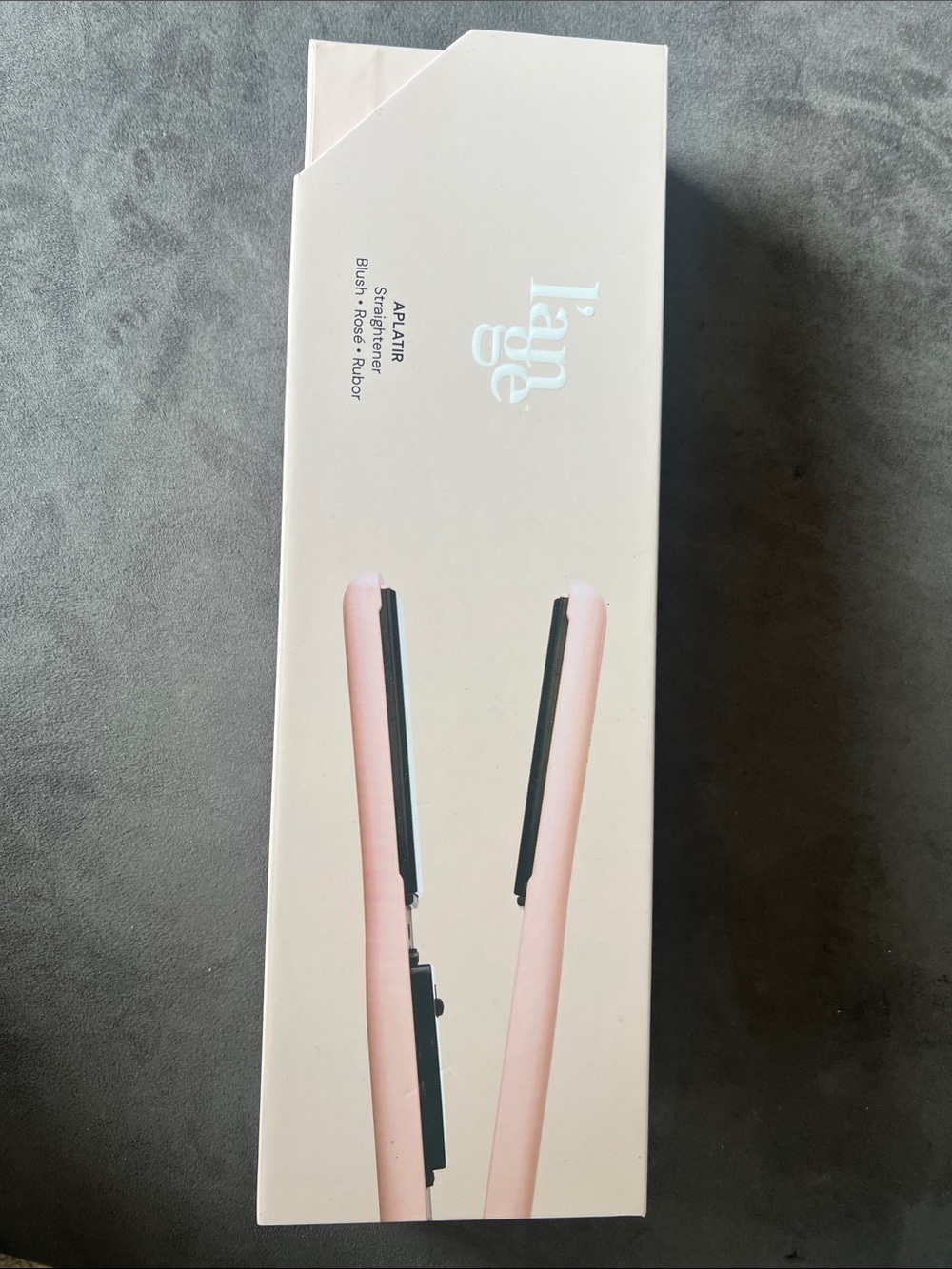 Lange Pink Mini Flat Iron - Compact Travel Hair Straightener